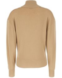 Burberry - Truien & Vesten ,Wol Turtleneck Wool Top - Lyst