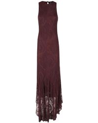 Etro - Kleedjes ,Bruin ,Lange Jurk - Lyst