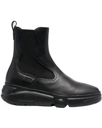 Agl Attilio Giusti Leombruni - Schwarze leder chelsea booties - Lyst
