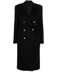 Tagliatore - Schwarzer meryl tel mit doppelreihiger knopfleiste - Lyst