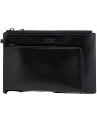 Guess - Schwarze Kunstleder Clutch Tasche - Lyst
