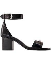 Zadig & Voltaire - Schwarze Caprese Wings Sandalen Aus Leder - Lyst
