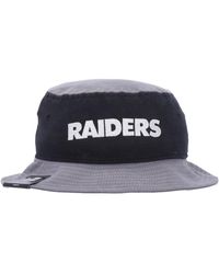 KTZ - Accessoires ,Zwart ,Katoen Nfl Raiders Bucket Hat Zwart - Lyst