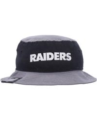 KTZ - Accessoires ,Zwart ,Katoen Nfl Raiders Bucket Hat Zwart - Lyst