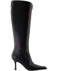 Alexander Wang - 85Mm Vera Zip-Detail Pointed-Toe Boots - Lyst
