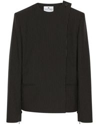 Courreges - Jassen ,Zwart ,Wol Blazers - Lyst