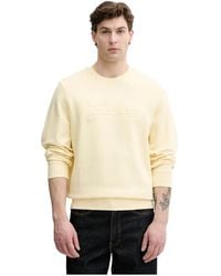 Guess - Textured Logo Sweatshirt - Lyst