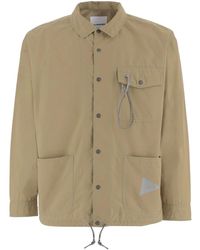 and wander - Jassen ,Katoen Cotton-Blend Jas Met Logo - Lyst