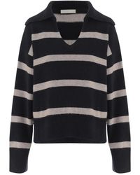 Allude - V-Neck Knitwear - Lyst