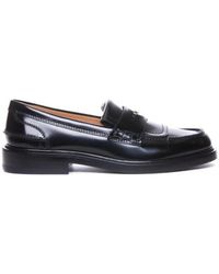 Tod's - Schwarze lederslipper elegante slip-on schuhe - Lyst