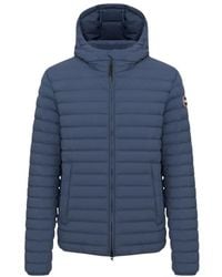 Colmar - Fitness ,Blauw ,Lichtgewicht Donzen Jas Met Capuchon - Lyst