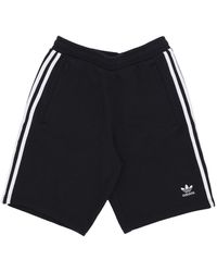 adidas - Fitness ,Zwart ,Katoen Klassieke 3-Stripes Trainingsbroek - Lyst