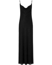 Pinko - Lange Jurk Met Strass - Lyst