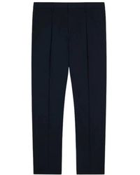 Dondup - Broeken ,Blauw ,Wol Reguliere Wollen Broek - Lyst