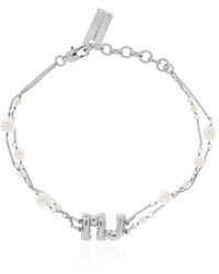 Marc Jacobs - Armband Met Kunstparel - Lyst