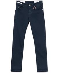 Tramarossa - Broeken ,Blauw Blauwe Klassieke Knoop Jeans - Lyst
