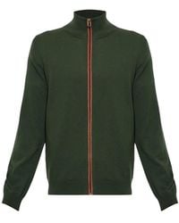 Paul Smith - Merinowollen Vest Met Opstaande Kraag - Lyst