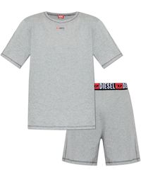 DIESEL - Nachtkleding ,Grijs ,Katoen Set-Adam-D-Core Pyjama Set - Lyst