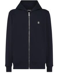 Billionaire - Hoodies & Sweatvesten ,Blauw ,Katoen Hoodie Sweatjacket Lion - Lyst