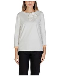 Alviero Martini 1A Classe - Weiße baumwollmischung tops & t-shirts - Lyst