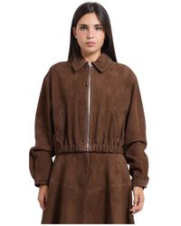 HUGO - Leather Jackets - Lyst