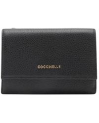 Coccinelle - Kartenhalter geldbörse, schwarz und grau - Lyst