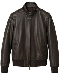 Roy Rogers - Jassen ,Bruin ,Leer Barracuda Leather Jacket - Lyst