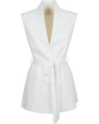 Eleventy - Belted Gilet - Lyst