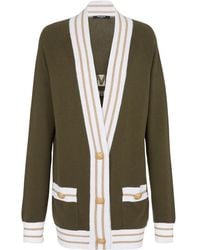 Balmain - Wool-blend Logo Cardigan - Lyst