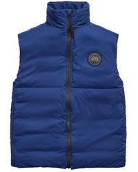 Canada Goose - Jassen ,Blauw ,Leer Lodge Vest - Lyst