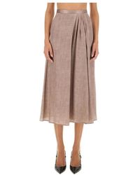 Kiton - Rokken ,Roze ,Midi Rok - Lyst