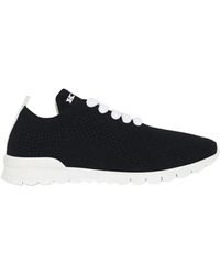 Kiton - Schwarze fit cashmere sneakers - Lyst