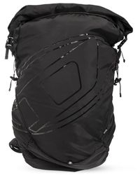 DIESEL - 'drape' rucksack mit logo - Lyst