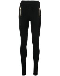 Balmain - Legging Met Vlakken - Lyst
