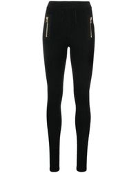 Balmain - Legging Met Vlakken - Lyst