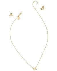 COACH - Signature Halsketting En Oorbellen Set - Lyst