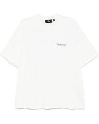 Represent - Wit Katoenen T-Shirt Met Logo-Opdruk - Lyst