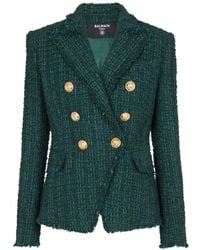 Balmain - Blazer de tweed - Lyst
