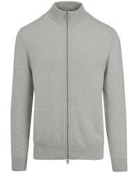 Bomboogie - Gebreide Cardigan Met Hoge Hals - Lyst
