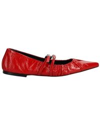 MSGM - Ballerinas Mit Raffung - Lyst