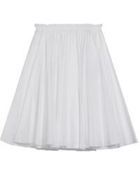 Ami Paris - Rokken ,Wit ,Katoen Midi Corolla Rok - Lyst