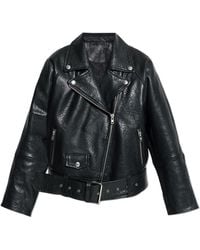 Stand Studio - Jassen ,Zwart ,Leer Romy Leren Jas - Lyst