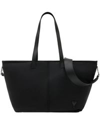 Ami Paris - Tassen ,Zwart ,Nylon Marcel Small Shopper Tas - Lyst