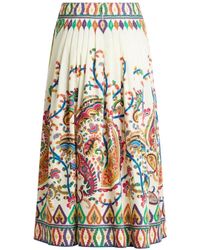 Etro - Midi Skirts - Lyst