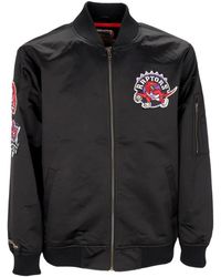 Mitchell & Ness - Jassen ,Zwart ,Satijn Toronto Raptors Nba Bomberjack Lichtgewicht Satijn - Lyst