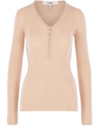 Chloé - V-Neck Knitwear - Lyst