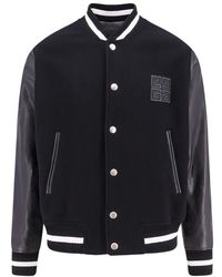 Givenchy - Wool And Leather Jacket - Lyst
