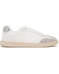 Versace - Schoenen ,Wit ,Leer Greca Court Sneakers - Lyst