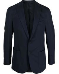 BOGGI - Blaue Stretch-Nylon-Tech-Jacke - Lyst