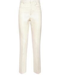Tom Ford - Pantalones blancos de lana y seda - Lyst